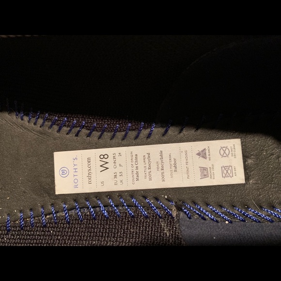 Rothys black & white Pythons points size 8 - Picture 3 of 6